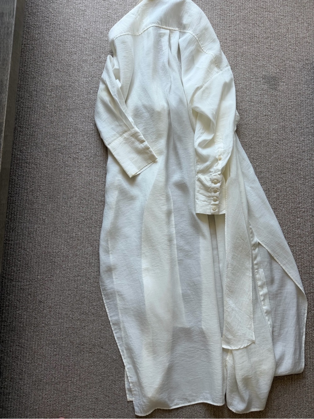 Zara Tie-Waist Maxi Shirt Dress - Picture 5 of 5